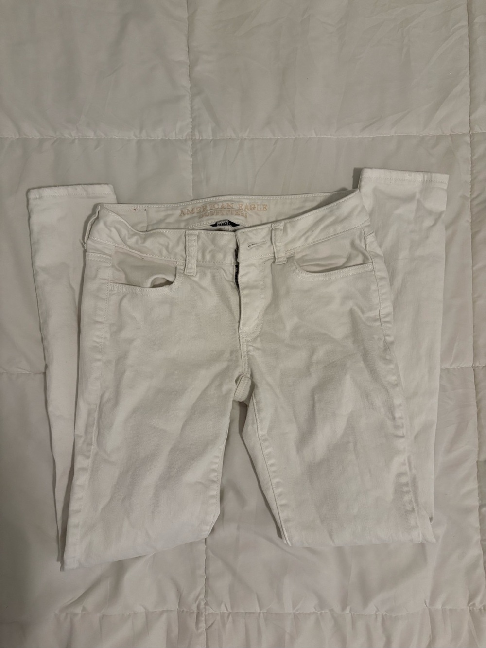 American Eagle Outfitters White Stretch Jeans